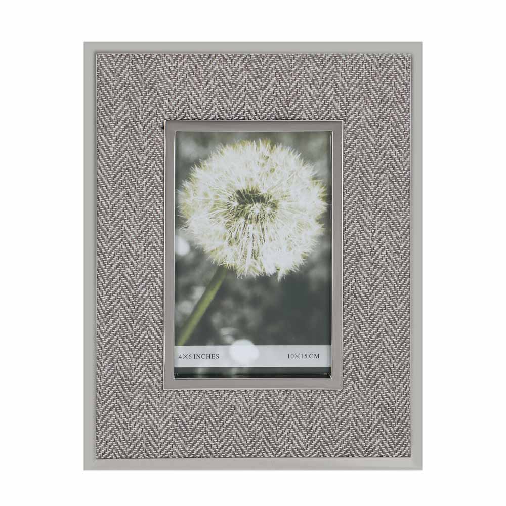 Фоторамка серая фактурная 10x15 см
